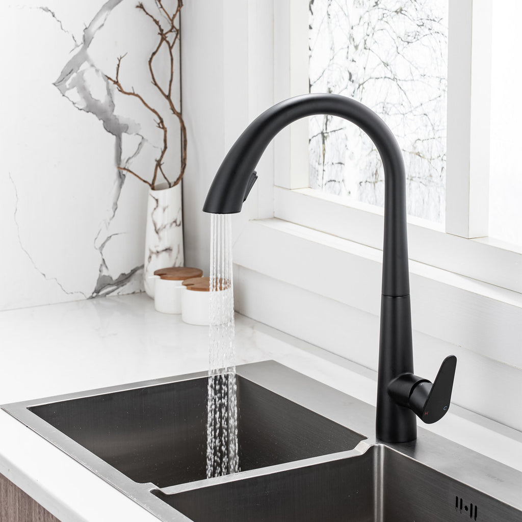 LPVLPV Pull Down Kitchen Faucet CF98003 - Matte Black