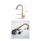 LPVLPV Pull Down Kitchen Faucet CF98004 - Brushed Gold