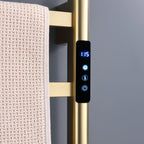 Traditional Towel Rail Towel Warmer FK02+ - Brushed Gold