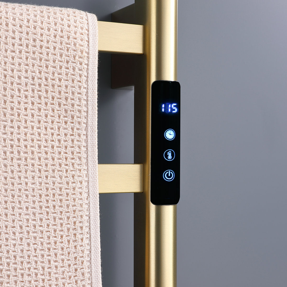 Traditional Towel Rail Towel Warmer FK02+ - Brushed Gold