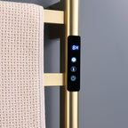 Traditional Towel Rail Towel Warmer FK02+ - Brushed Gold