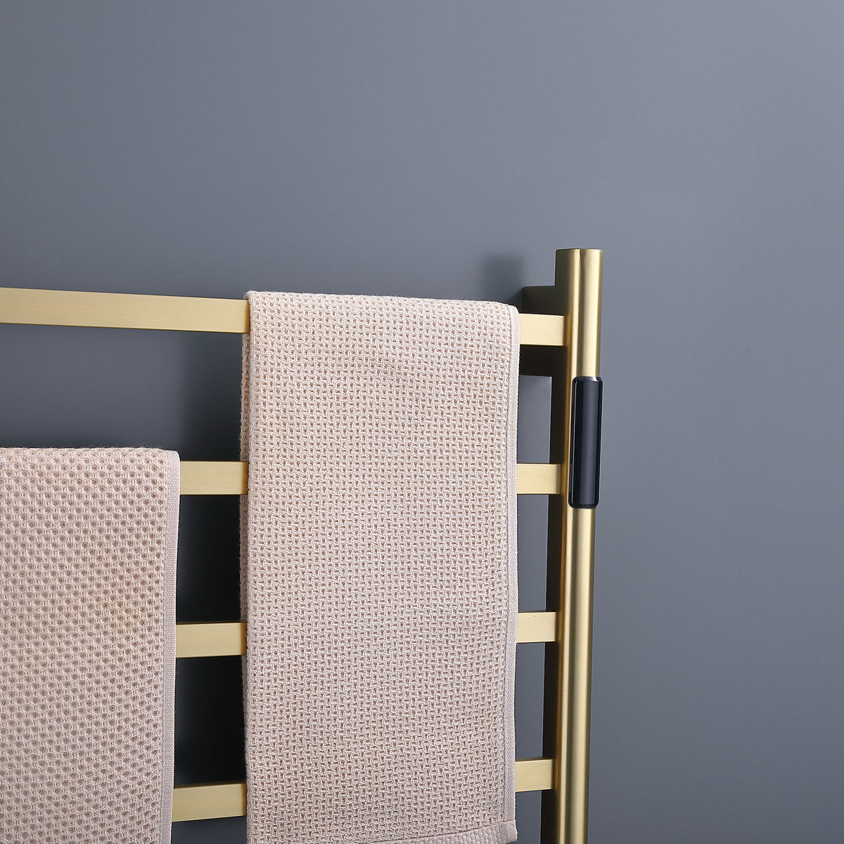 Traditional Towel Rail Towel Warmer FK02+ - Brushed Gold