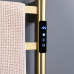 Traditional Towel Rail Towel Warmer FK02+ - Brushed Gold
