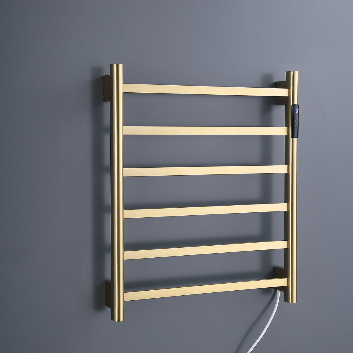 Traditional Towel Rail Towel Warmer FK02+ - Brushed Gold