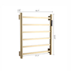 Traditional Towel Rail Towel Warmer FK02+ - Brushed Gold