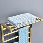 Traditional Towel Rail Towel Warmer FK08+ - Brushed Gold