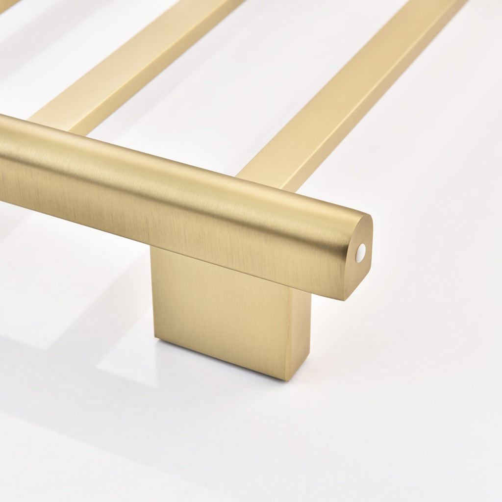 Traditional Towel Rail Towel Warmer FK08+ - Brushed Gold