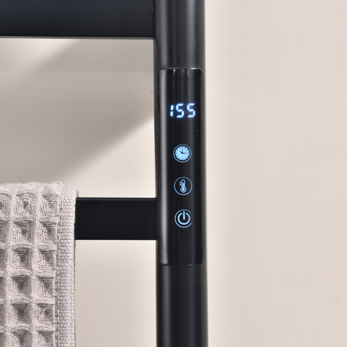 Traditional Towel Rail Towel Warmer FK08 - Matte Black