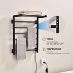 Traditional Towel Rail Towel Warmer FK08 - Matte Black