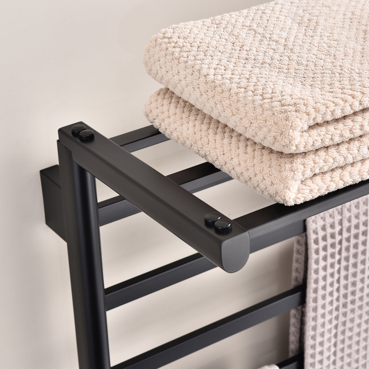Traditional Towel Rail Towel Warmer FK08 - Matte Black
