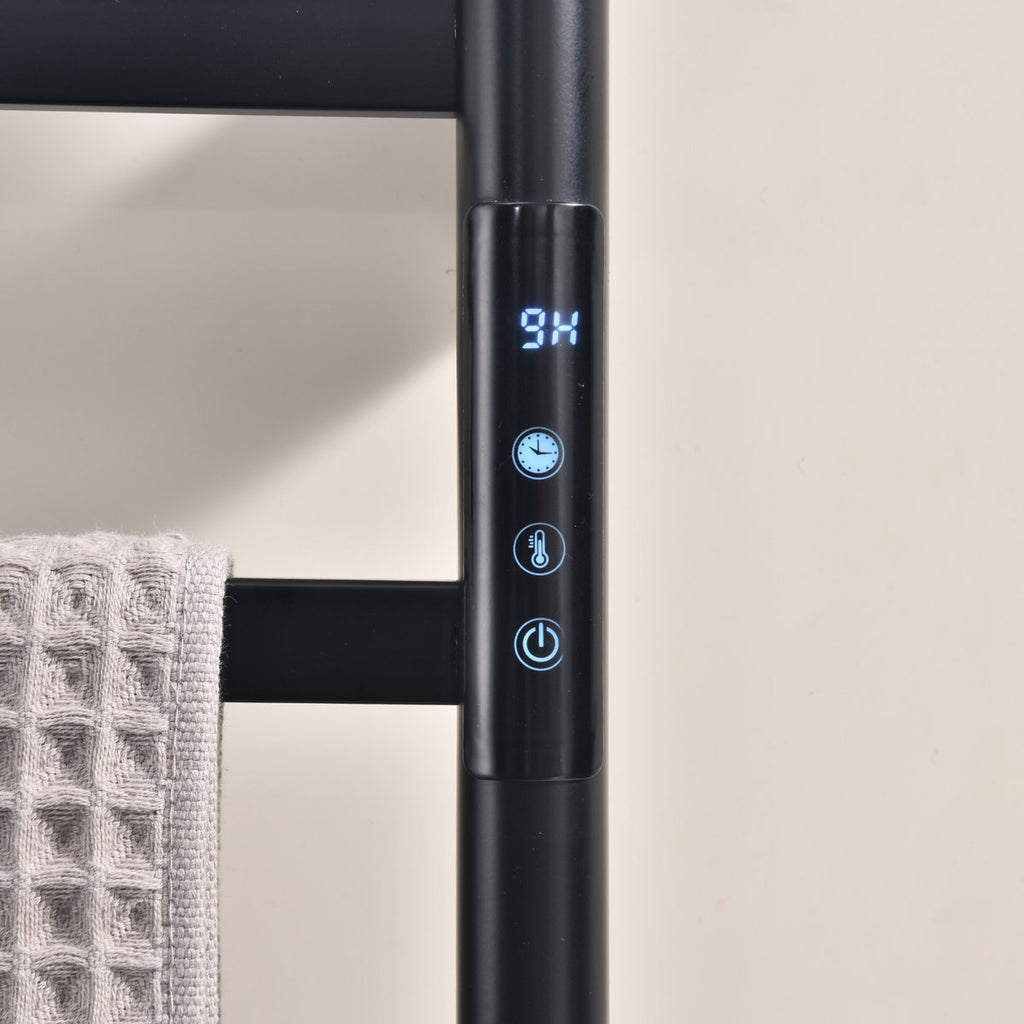 Traditional Towel Rail Towel Warmer FK08 - Matte Black