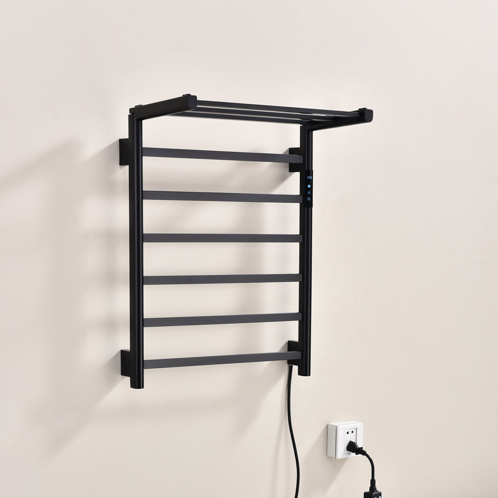 Traditional Towel Rail Towel Warmer FK08 - Matte Black