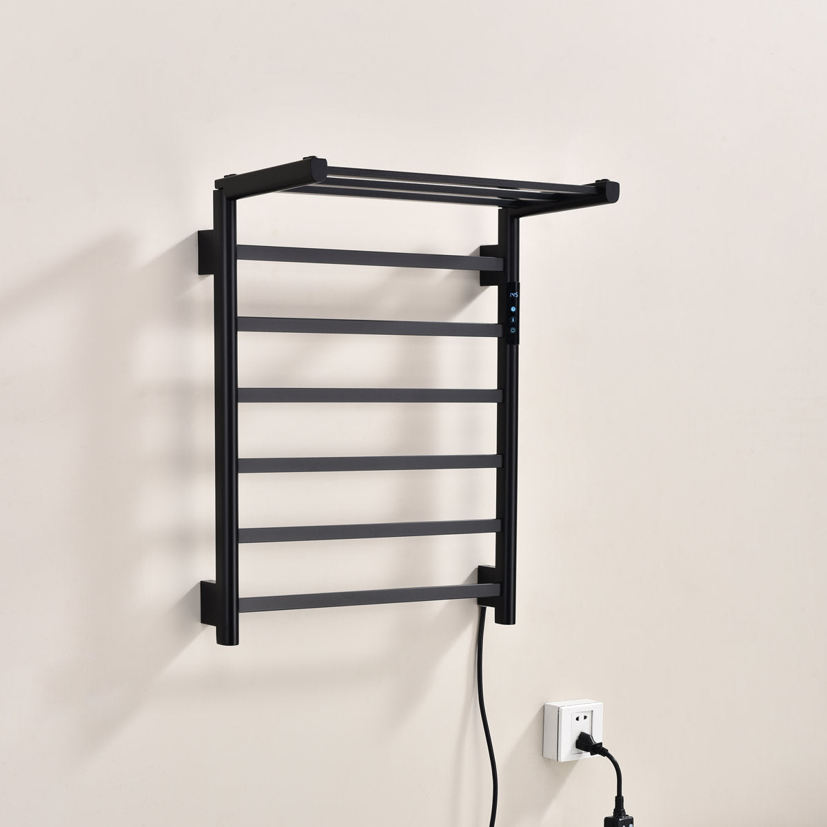 Traditional Towel Rail Towel Warmer FK08 - Matte Black