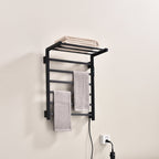 Traditional Towel Rail Towel Warmer FK08 - Matte Black