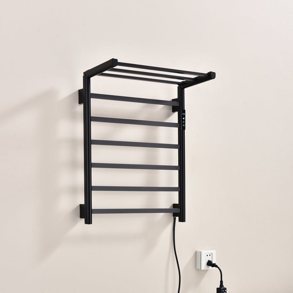 Traditional Towel Rail Towel Warmer FK08 - Matte Black