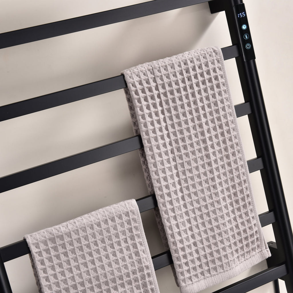Traditional Towel Rail Towel Warmer FK08 - Matte Black