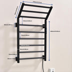 Traditional Towel Rail Towel Warmer FK08 - Matte Black