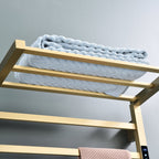 Traditional Towel Rail Towel Warmer FK07+ - Brushed Gold