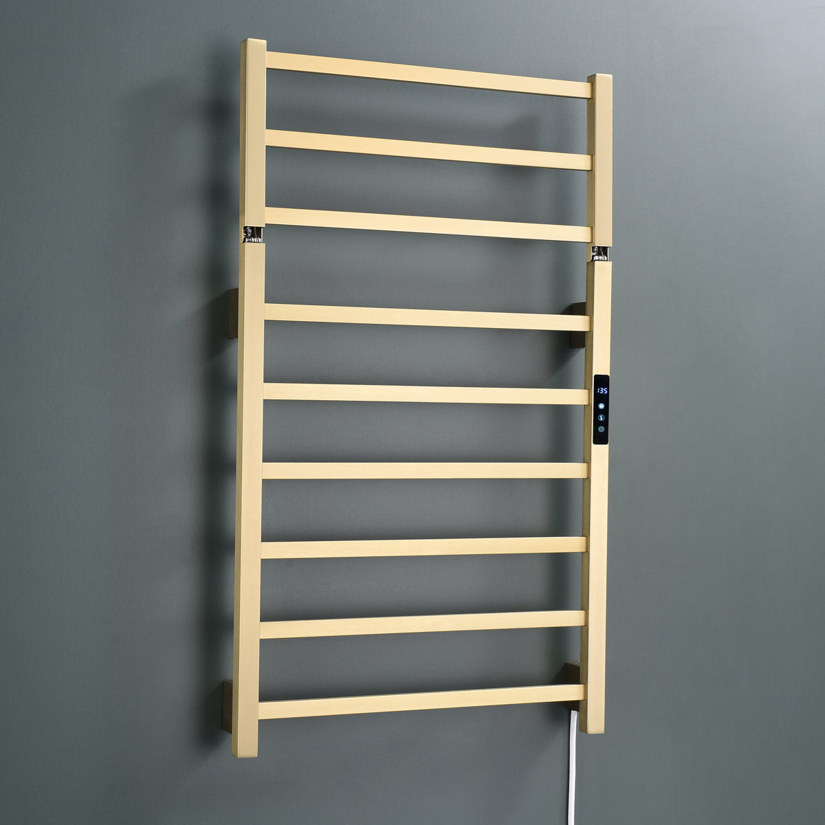 Traditional Towel Rail Towel Warmer FK07+ - Brushed Gold