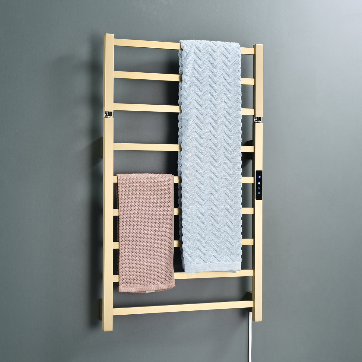 Traditional Towel Rail Towel Warmer FK07+ - Brushed Gold