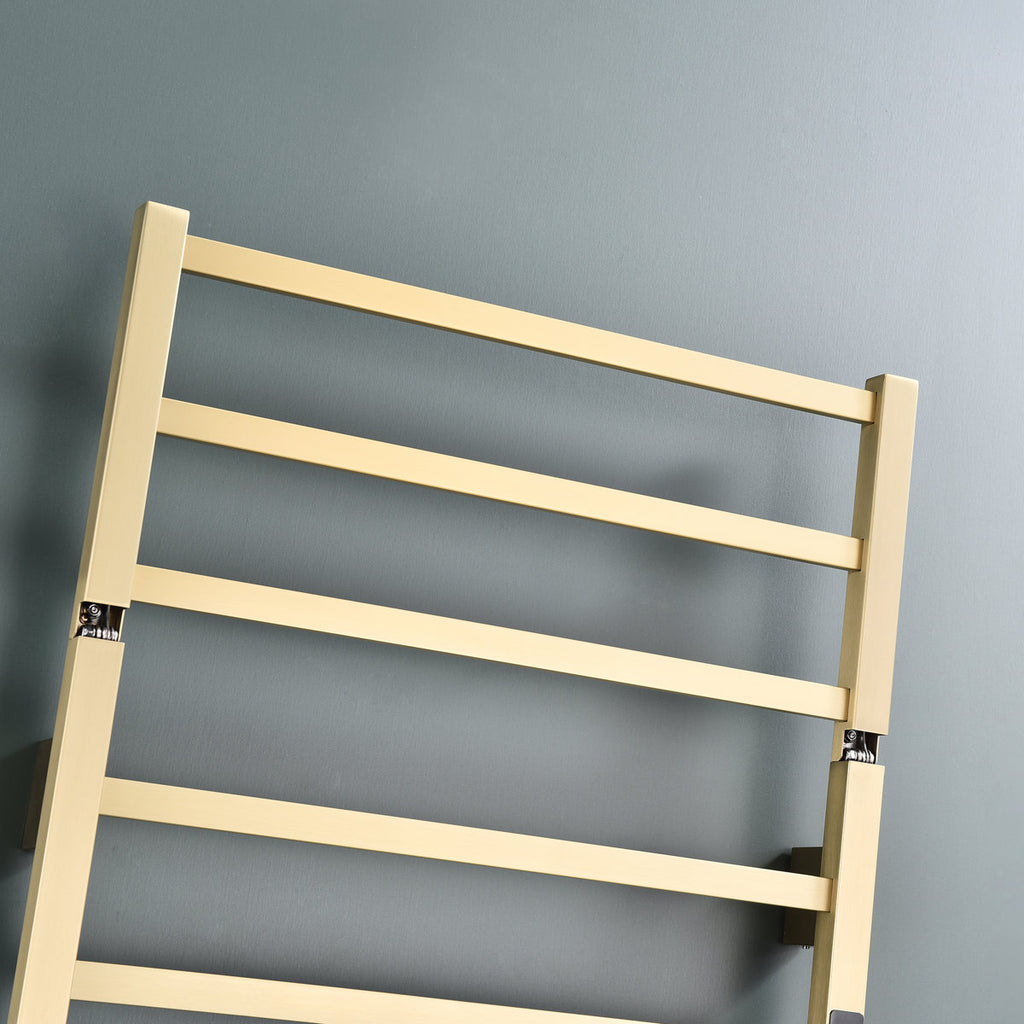 Traditional Towel Rail Towel Warmer FK07+ - Brushed Gold