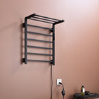 Traditional Towel Rail Towel Warmer FK07 - Matte Black