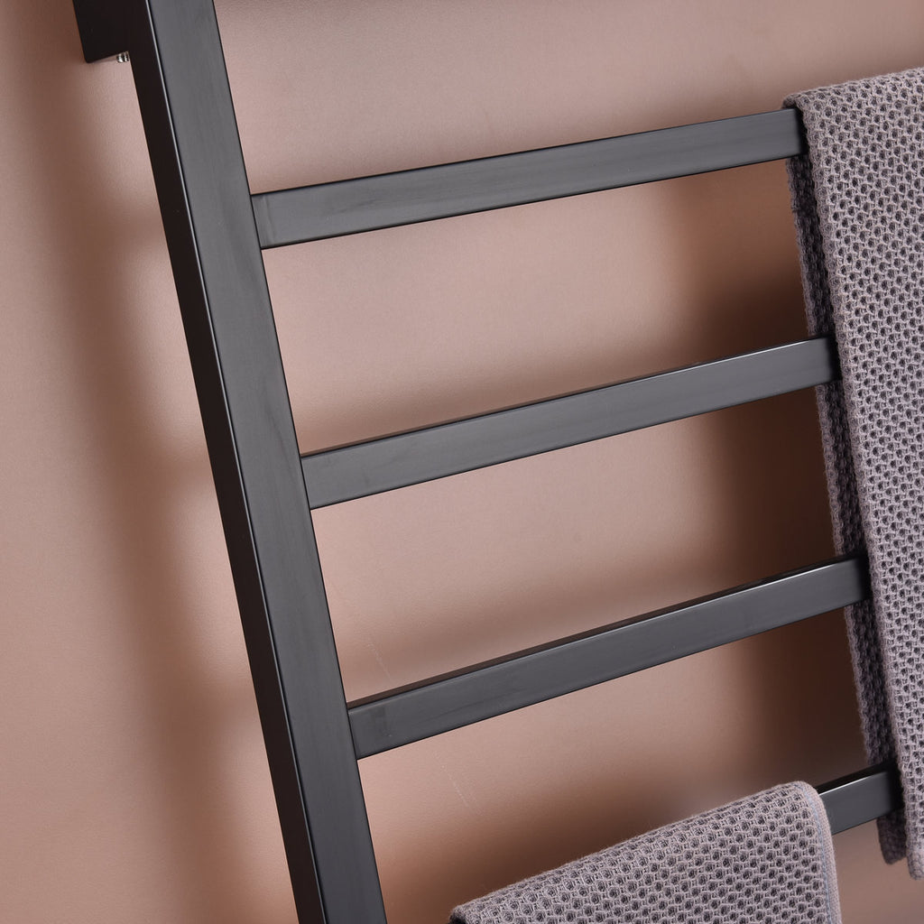 Traditional Towel Rail Towel Warmer FK07 - Matte Black