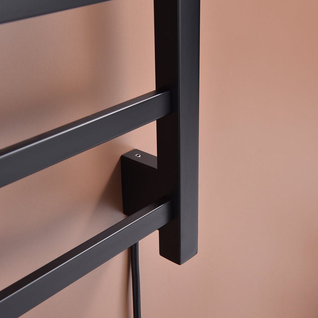 Traditional Towel Rail Towel Warmer FK07 - Matte Black