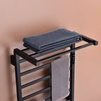 Traditional Towel Rail Towel Warmer FK07 - Matte Black
