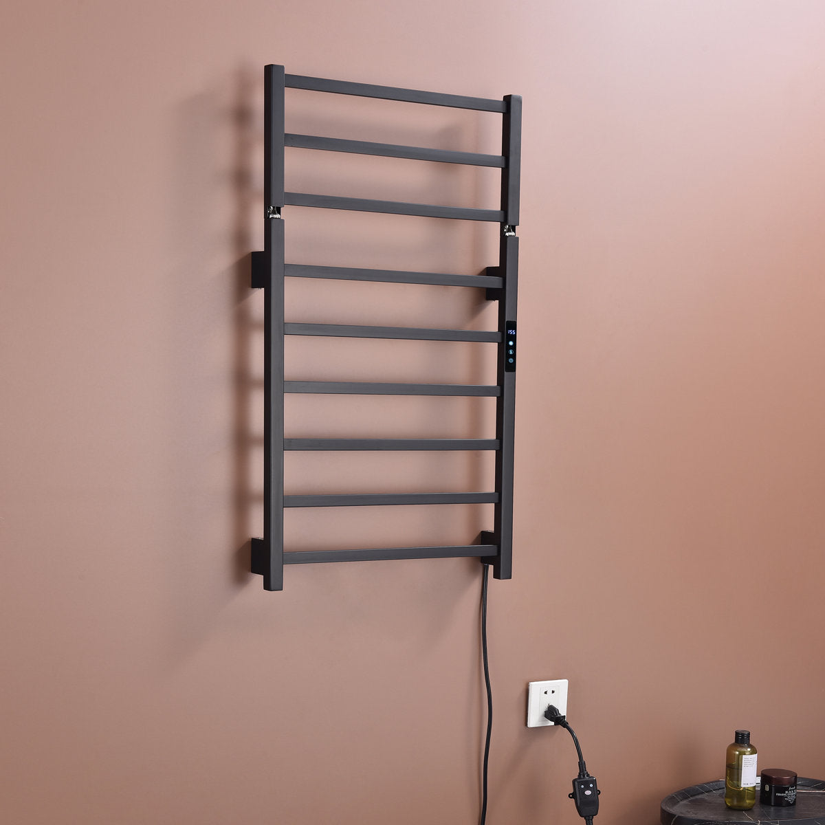 Traditional Towel Rail Towel Warmer FK07 - Matte Black