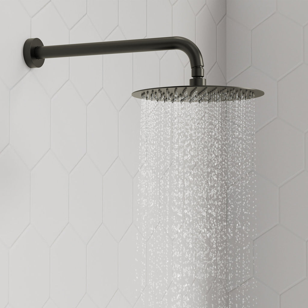 PressureBalanced Shower System, 10" Rainfall Dual Showerheads with Handheld Shower SFS-1058-BK10 - Matte Black
