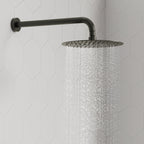 PressureBalanced Shower System, 10" Rainfall Dual Showerheads with Handheld Shower SFS-1058-BK10 - Matte Black