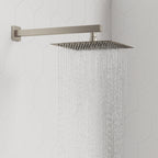 Wall Mount High-Pressure Rainfall Shower Faucet, Dual Showerheads System with Handheld Shower SFS-1059-NK10 - Brushed Nickel