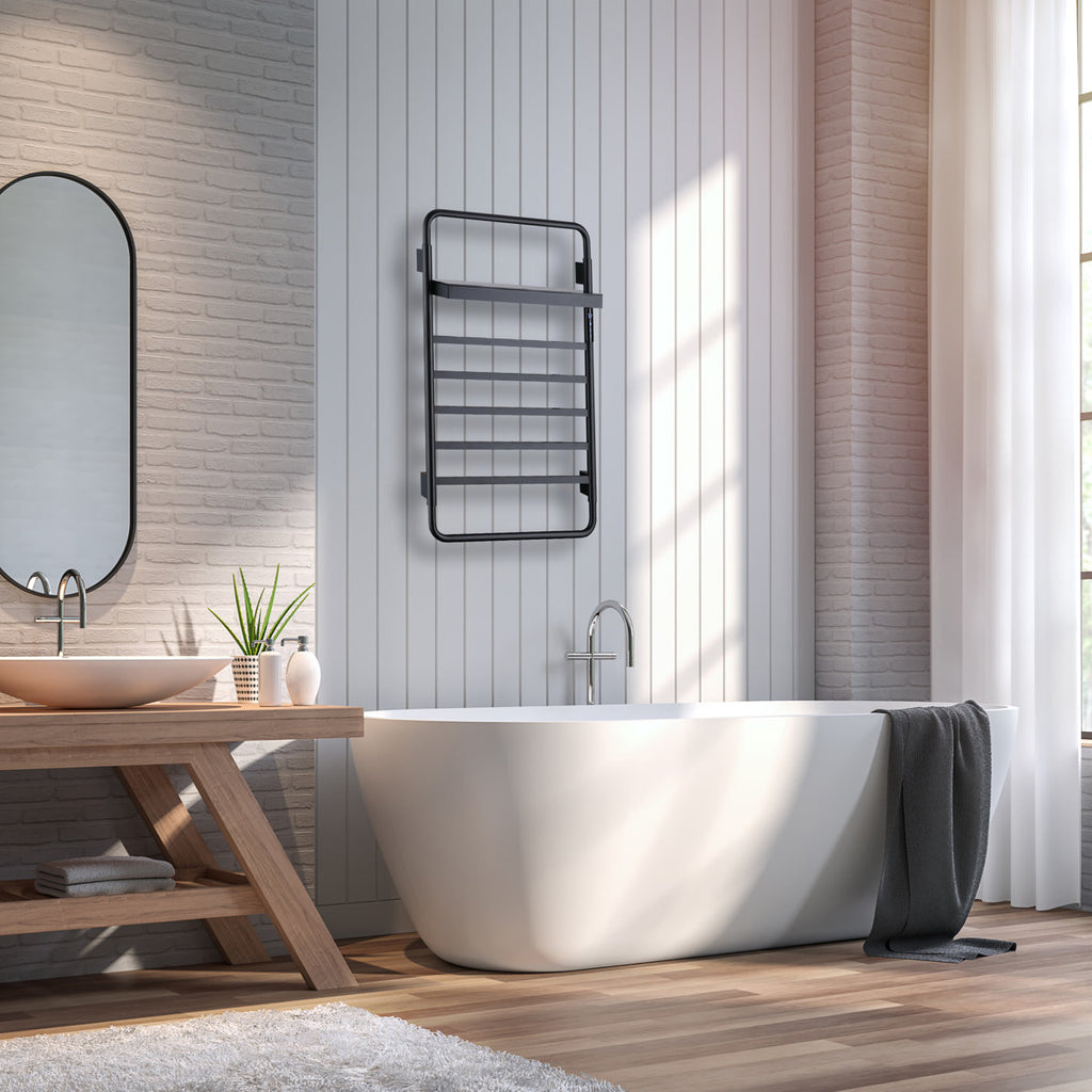 Traditional Towel Rail Towel Warmer LS012 - Black