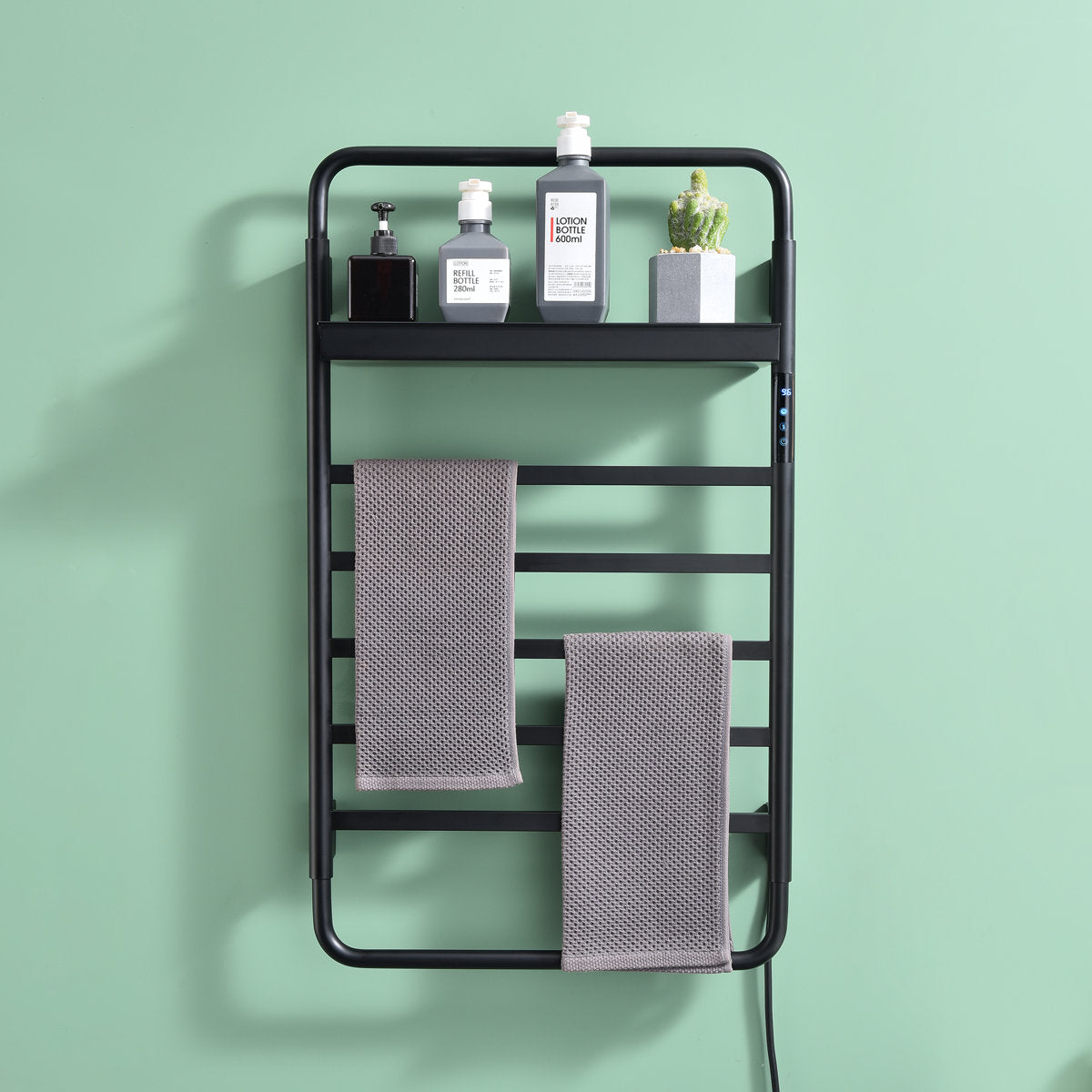 Traditional Towel Rail Towel Warmer LS012 - Black