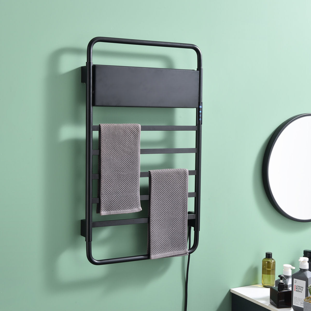 Traditional Towel Rail Towel Warmer LS012 - Black