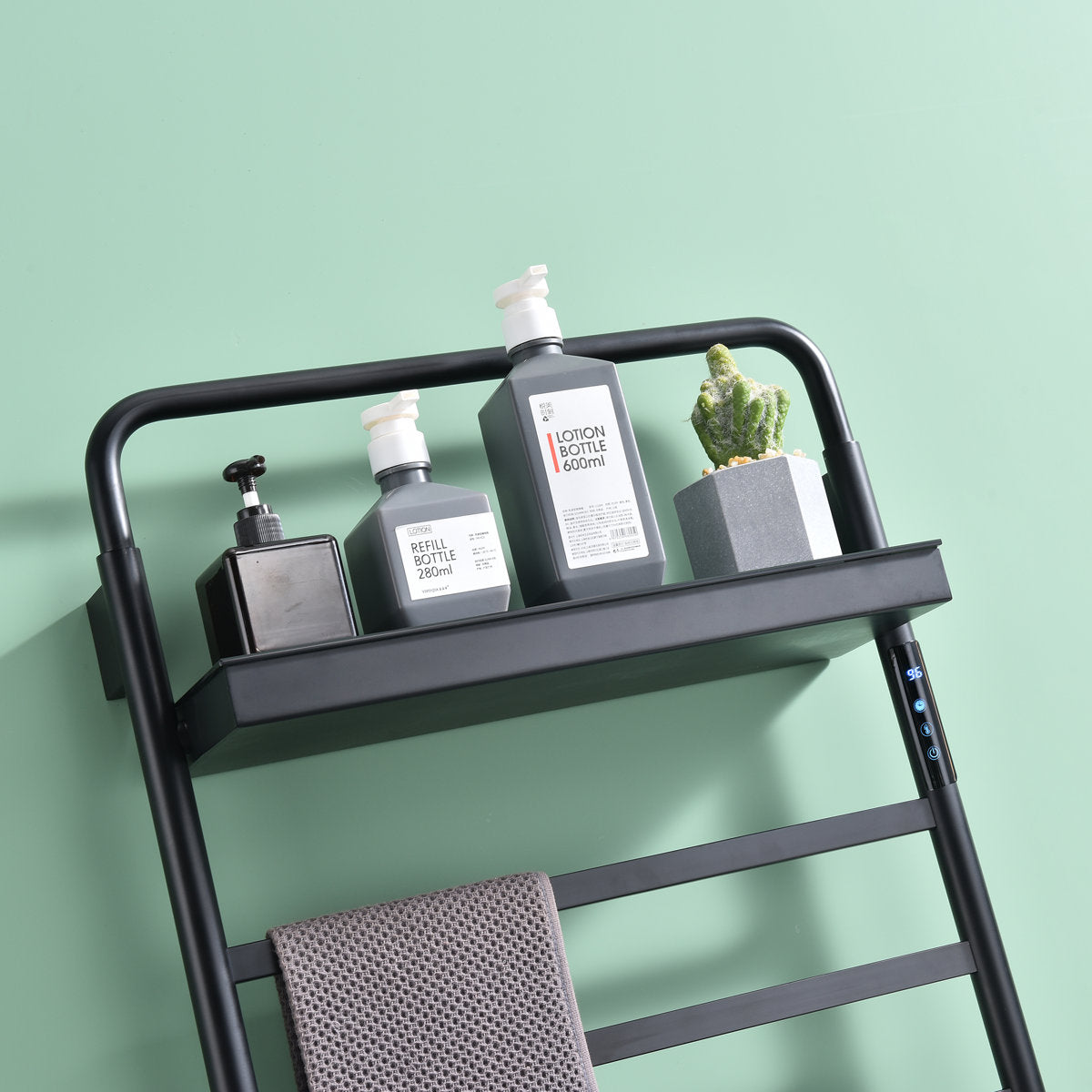Traditional Towel Rail Towel Warmer LS012 - Black