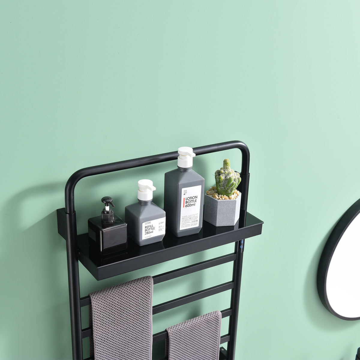 Traditional Towel Rail Towel Warmer LS012 - Black