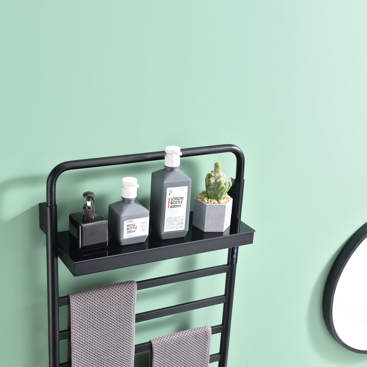 Traditional Towel Rail Towel Warmer LS012 - Black
