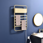 Traditional Towel Rail Towel Warmer LS013 - Brushed Gold
