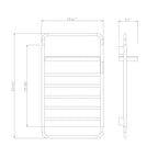 Traditional Towel Rail Towel Warmer LS013 - Brushed Gold
