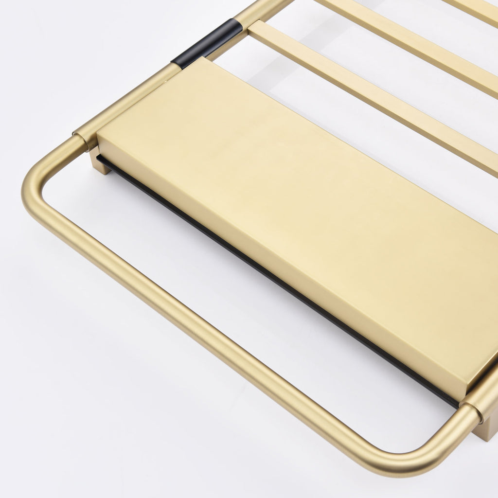 Traditional Towel Rail Towel Warmer LS013 - Brushed Gold