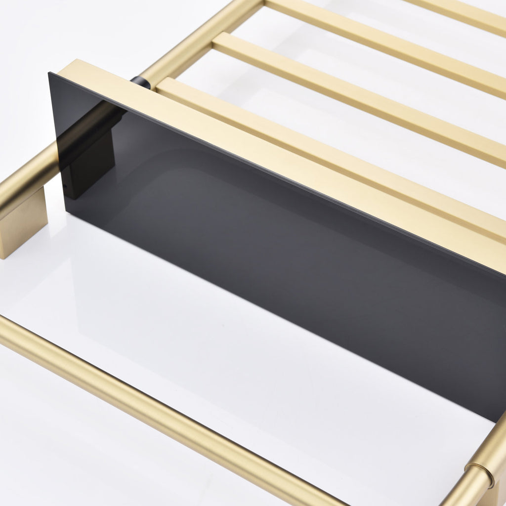 Traditional Towel Rail Towel Warmer LS013 - Brushed Gold