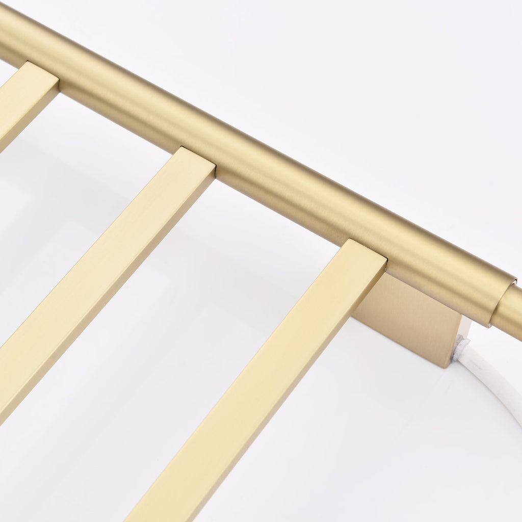 Traditional Towel Rail Towel Warmer LS013 - Brushed Gold