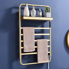 Traditional Towel Rail Towel Warmer LS013 - Brushed Gold