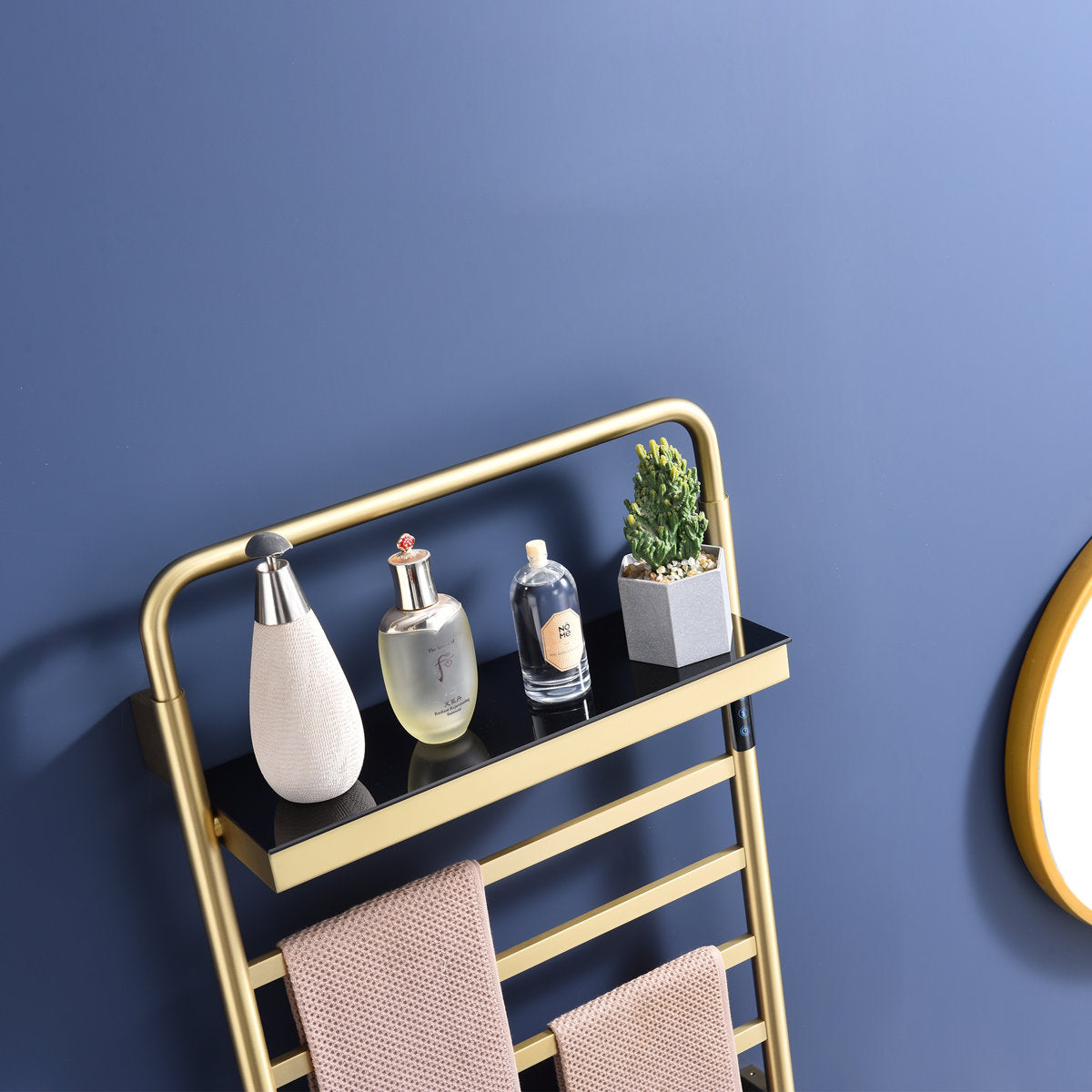 Traditional Towel Rail Towel Warmer LS013 - Brushed Gold