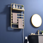 Traditional Towel Rail Towel Warmer LS013 - Brushed Gold