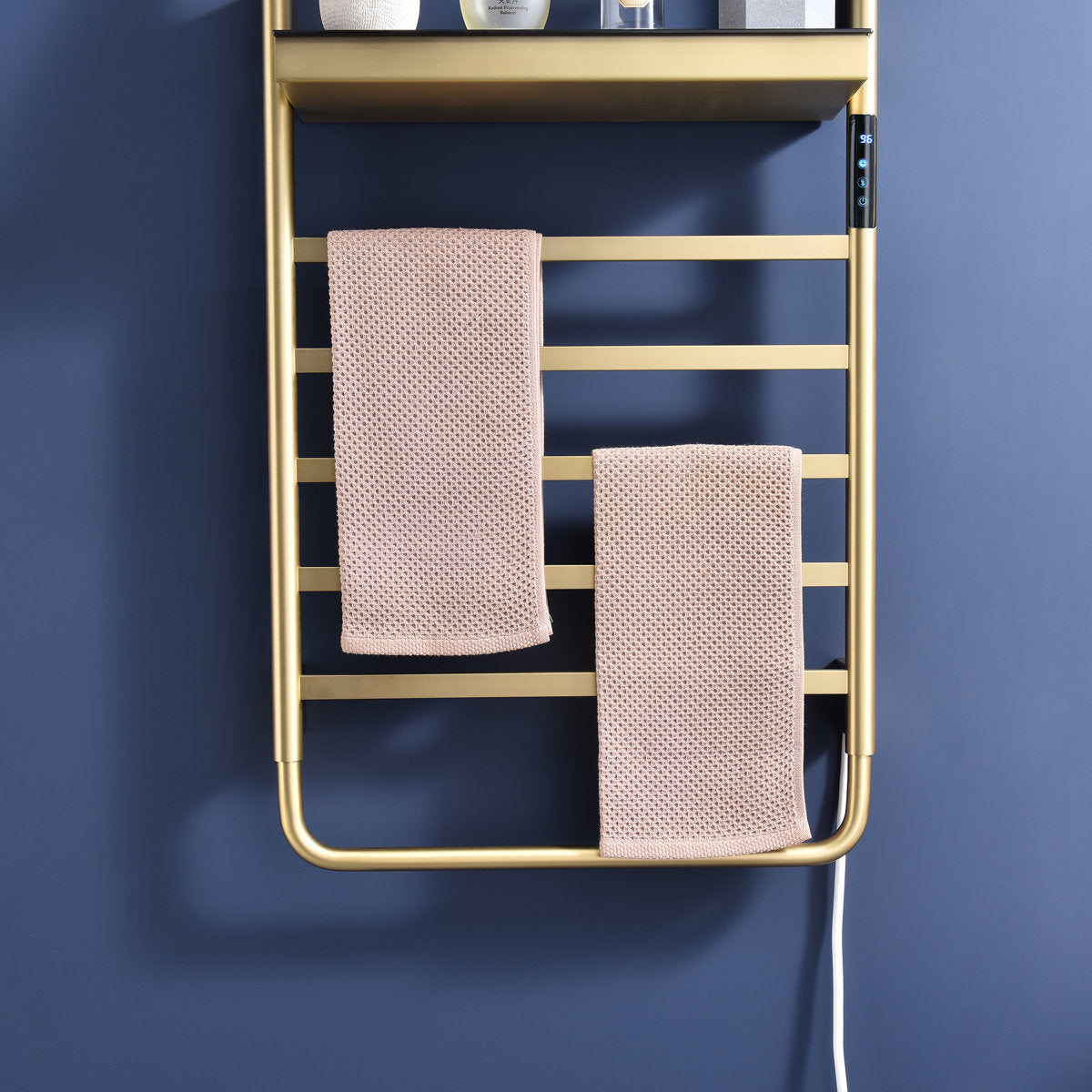 Traditional Towel Rail Towel Warmer LS013 - Brushed Gold