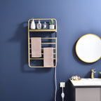 Traditional Towel Rail Towel Warmer LS013 - Brushed Gold