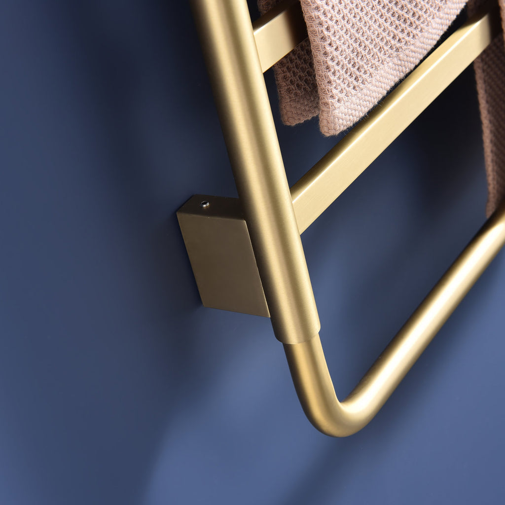 Traditional Towel Rail Towel Warmer LS013 - Brushed Gold